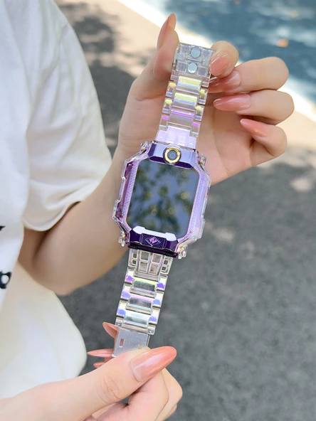 Small Genius Çocuk Telefon Kayışı Z8/Z8 Junior Edition/Z8A - Renkli Şeffaf Manyetik Yedek - Resim 5