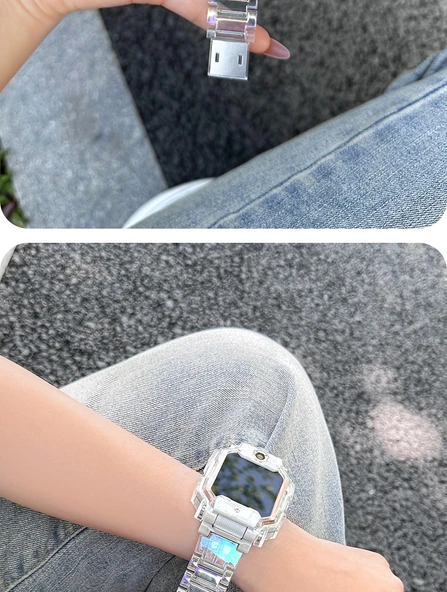 Small Genius Çocuk Telefon Kayışı D2/Q1A/Q2A/Y8/D2A/U3/N3 - Renkli Şeffaf Manyetik Yedek - Resim 11