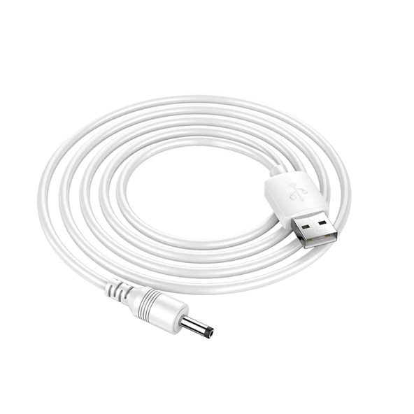 Elektrikli Kalemtıraş Şarj Kablosu - DC3.5mm - 1.5 Metre - Beyaz