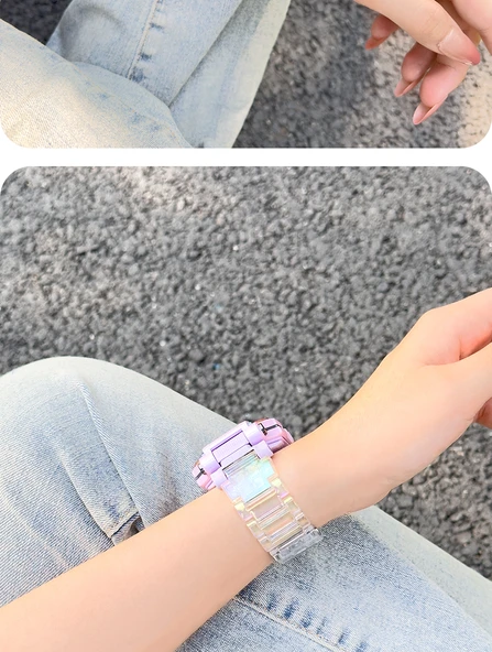 Small Genius Çocuk Telefon Kayışı D2/Q1A/Q2A/Y8/D2A/U3/N3 - Renkli Şeffaf Manyetik Yedek - Resim 9