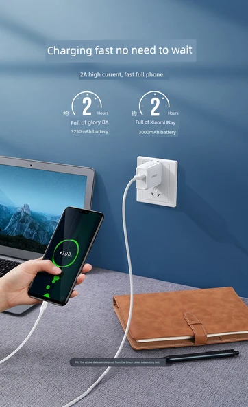MicroUSB Hızlı Şarj Kablosu - 1m Beyaz - 6
