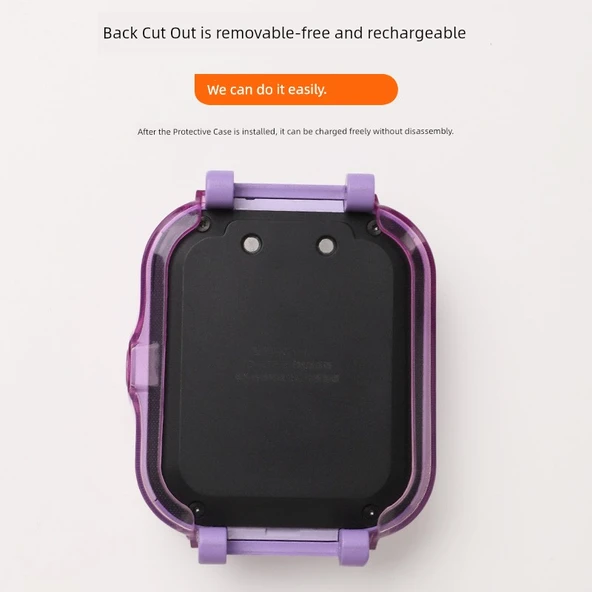 Huawei Çocuk Saati 5/5 Vitality Renkli Kılıf - Mavi Pembe + Film - 5