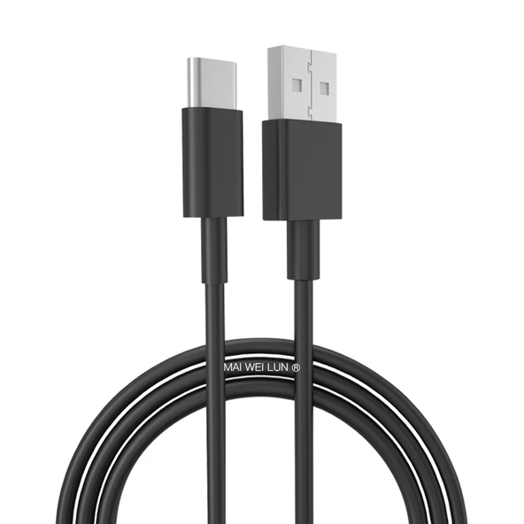 Type-C USB Şarj ve Data Kablosu - 1m Siyah