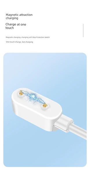 OPPO Bileklik 2 Siyah Manyetik Şarj Kablosu (30cm) - 11