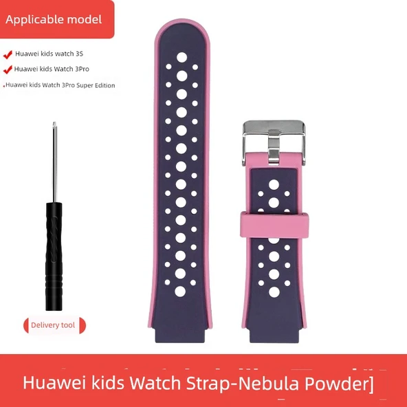 Huawei Çocuk Saati 3 Pro Super Uyumlu Kordon - Nebula Pembesi