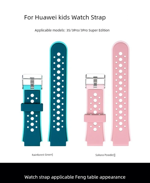 Huawei Çocuk Saati 3S Uyumlu Kordon - Aurora Mavi - 6