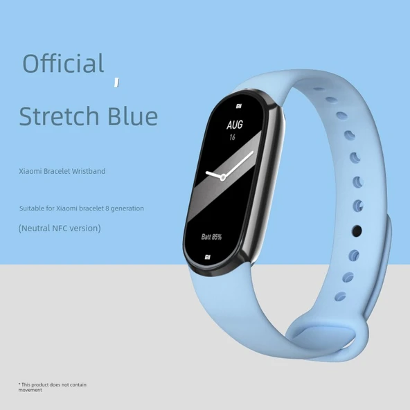 Mi Band 7 NFC Uyumlu Akıllı Bileklik Kordonu - Esnek Mavi