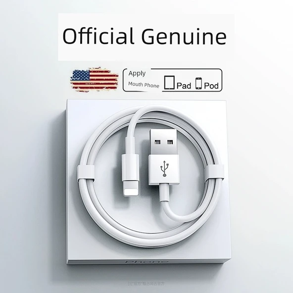 Hızlı Şarj Lightning Kablosu - 1m Rose Gold (İki Adet) - 2