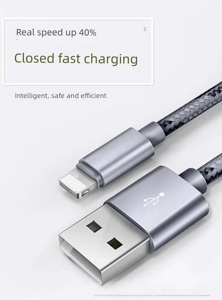 Hızlı Şarj Lightning Kablosu - 1.5m Rose Gold (İki Adet) - 8