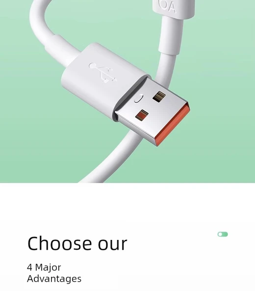 100W Süper Hızlı Şarj USB-A - Type-C Kablo - 10