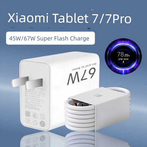 Xiaomi Tablet 7 Pro 67W Hızlı Şarj Aleti - 1m Kablolu