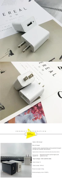 Renk Değiştiren Lambalı 5V USB Şarj Başlığı - 5V2A Başlık + 1.5m Android Hızlı Şarj Kablosu - 8