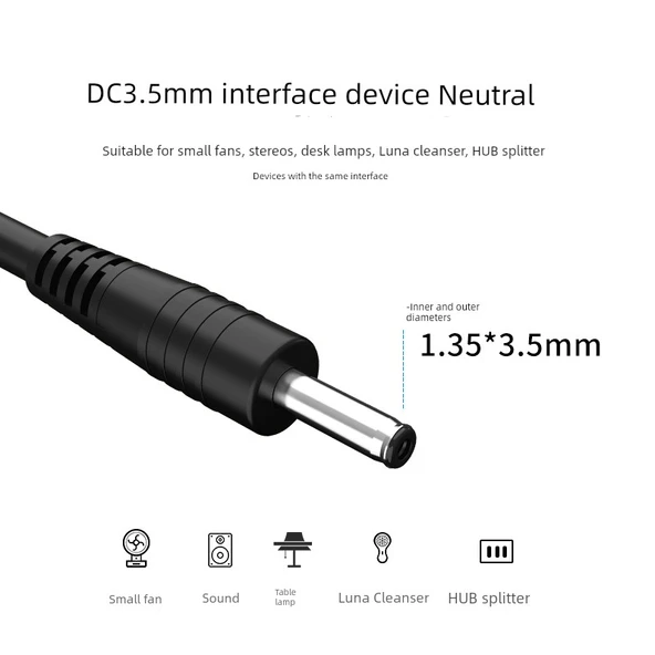 0.8M DC3.5mm Şarj Kablosu - 1 Adet + 1 Şarj Aleti - 4