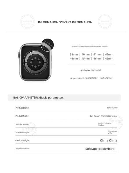 Denim Deri - Gülen Köpek vivo WATCH 2 [46mm] için - 8