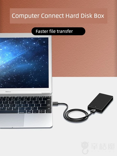 Çift Başlıklı USB 3.0 Data Kablosu - 0.25 Metre - Siyah - 4