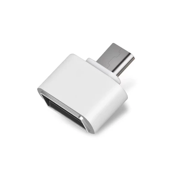 Type-C OTG Adaptör - Metal Kordonlu - Altın - 1 Adet - 3