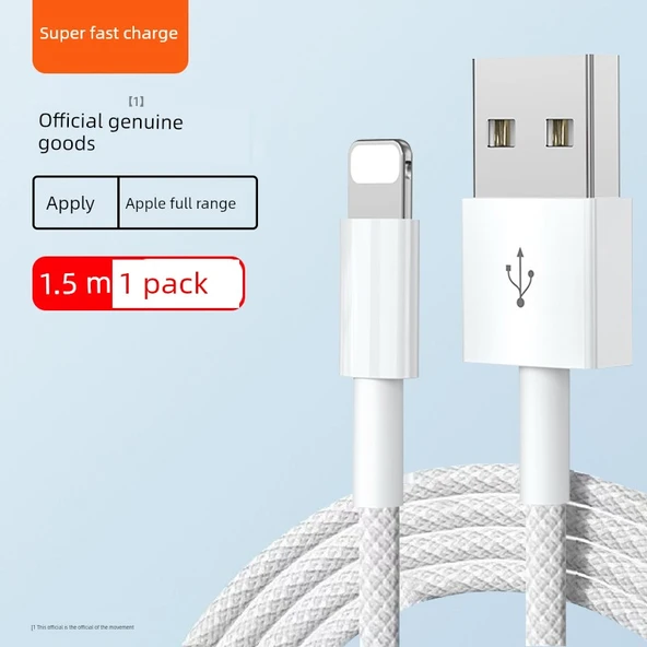 Apple PD Hızlı Şarj Kablosu 1.5m (Model 1)