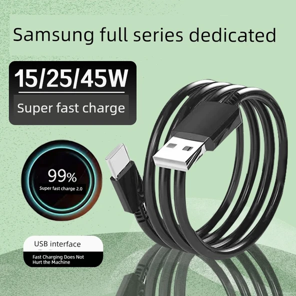 Samsung Hızlı Şarj USB-C Data Kablosu - 1 Metre + 2 Metre (2 Adet)