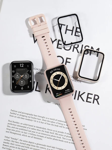 Huawei FIT Uyumlu Rose Gold Saat Kılıfı - 5
