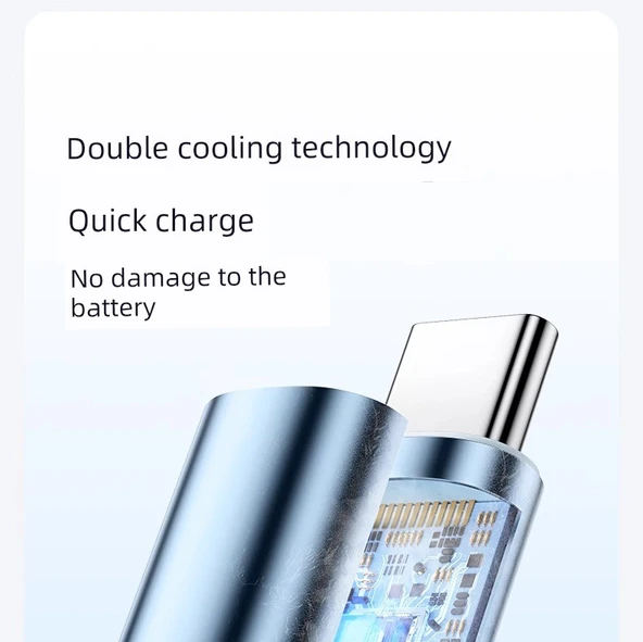 Type-C USB Kablo 120W Süper Hızlı Şarj Alüminyum Örgülü 1m Siyah - 9