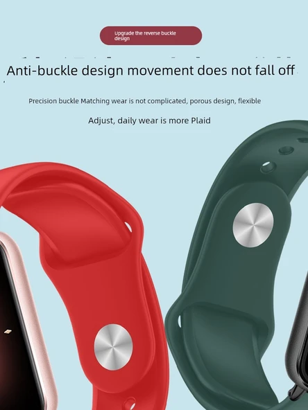 Xiaomi Bileklik 8 Pro NFC Tek Tokalı Yumuşak Silikon Kordon - Beyaz - 4