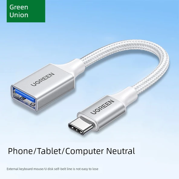 Type-C USB 3.0 Data Kablosu - 0.15m - Zarif Beyaz Plastik Kaplama - Resim 2