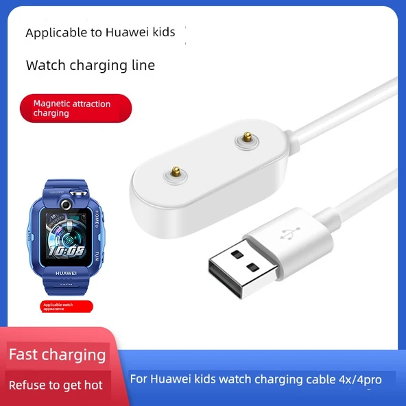 Huawei Çocuk Saati 5/5pro/5X/5XPro Beyaz Şarj Kablosu ve Şarj Başlığı - 3