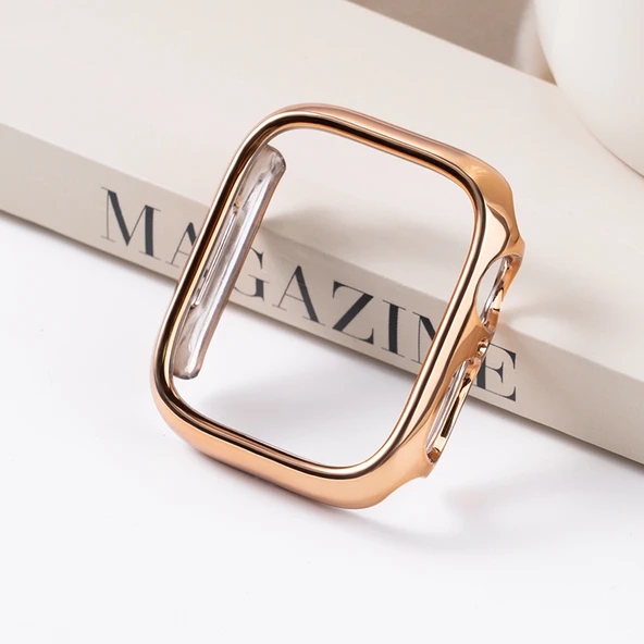 Apple Watch S3/2/1 38mm Rose Gold Elektrokaplama Yarım Kasa