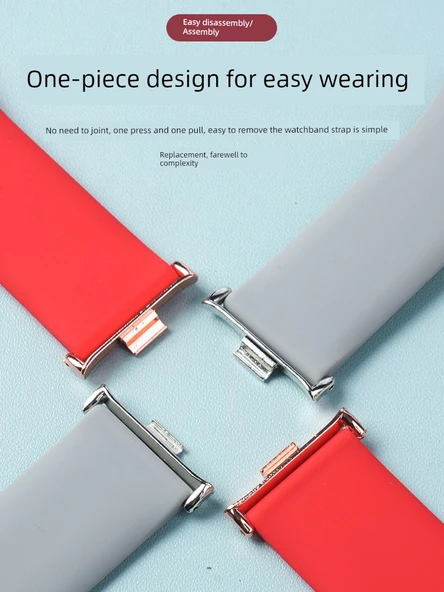 Xiaomi Bileklik 8 Pro NFC Tek Tokalı Yumuşak Silikon Kordon - Beyaz - 3