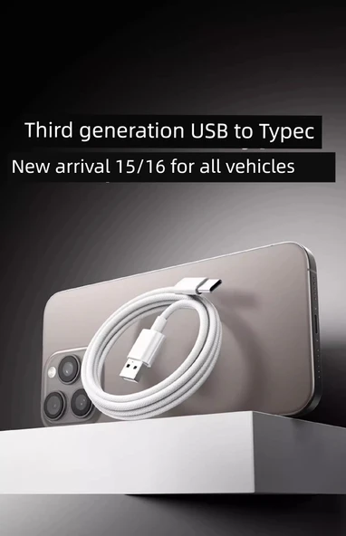 iPhone 15/16 Örgülü Hızlı Şarj Kablosu - PD30W Başlıklı 2.0m - 10