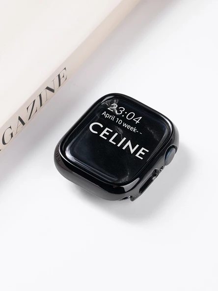 Apple Watch S10 42mm Altın Elektrokaplama Yarım Kasa - 5