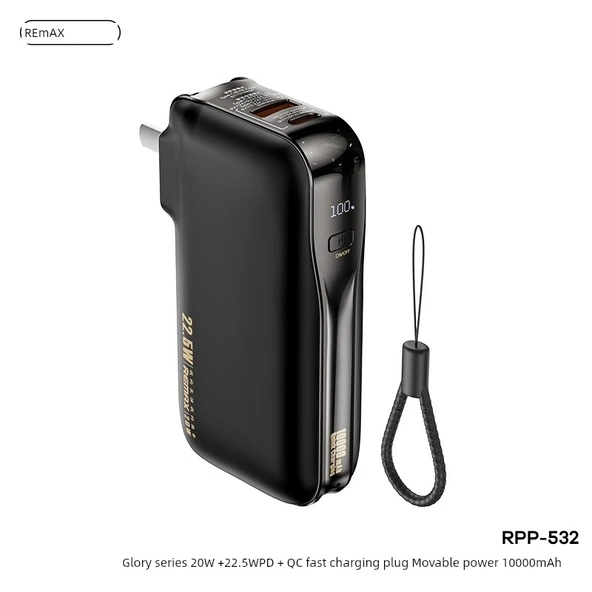 10000mAh Taşınabilir Hızlı Şarj Powerbank - Siyah