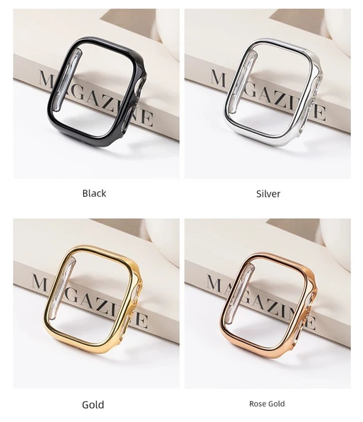 Apple Watch S3/2/1 42mm Rose Gold Elektrokaplama Yarım Kasa - 10