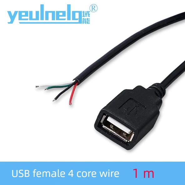USB Dişi Uzatma Kablosu - 4 Çekirdek - 1 Metre
