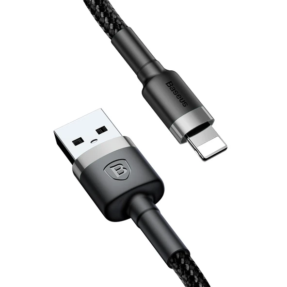 Apple 6-14 Lightning Kablosu - 1 Metre - Gri Siyah - 2.4A