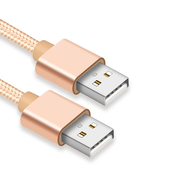 Çift Başlıklı USB Erkek Erkek Data Kablosu 1M - Tuhaojin