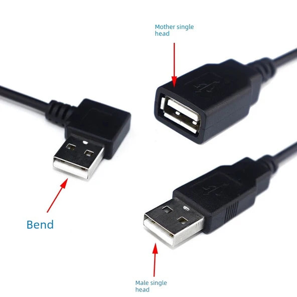 USB Erkek Uzatma Kablosu - 2 Çekirdek - 2 Metre - 11