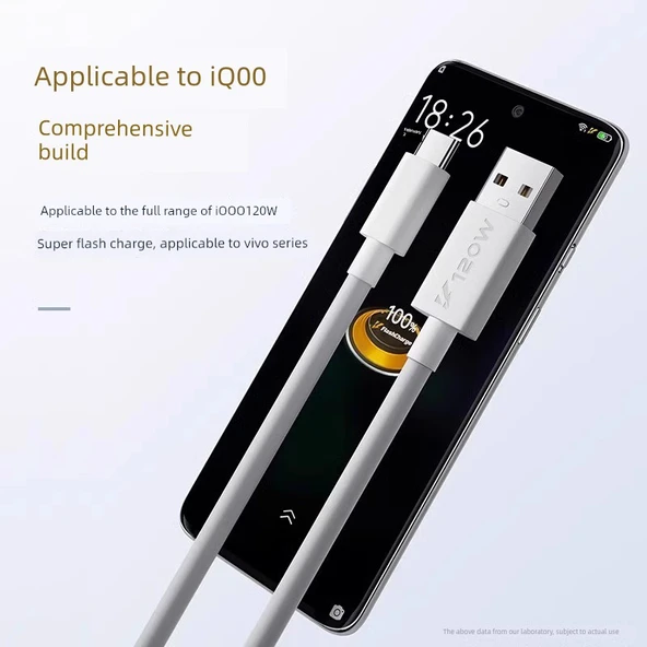 Vivo 120W Hızlı Şarj USB Type-C Data Kablosu - 1.0 Metre (1 Alana 1 Bedava) - 2
