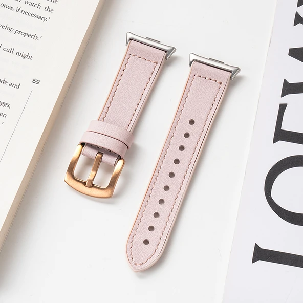 Xiaomi Bracelet 9Pro Altın Konnektörlü Kayış - Pembe
