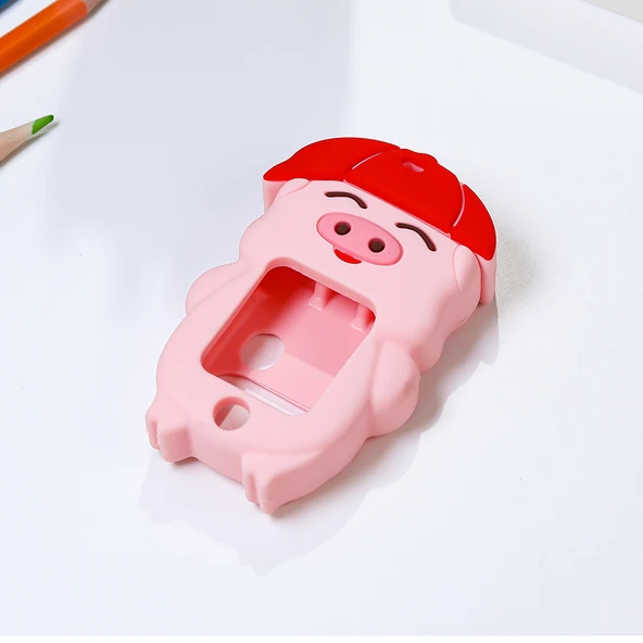 Pembe McDull Kız Çocuk Akıllı Saat Kolyesi - Alt Açılımlı (2 Kalın Askı)
