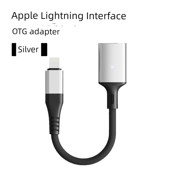 Gümüş Apple - USB OTG Adaptör