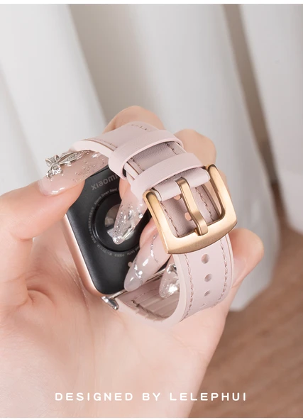 Xiaomi Bracelet 8Pro Gümüş Konnektörlü Kayış - Pirinç Beyazı ve Açık Pudra - 11