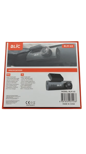 Blic Rose Teknoloji BLM-65 WiFi Destekli Gece Görüşlü Araç İçi Kamera - Resim 4