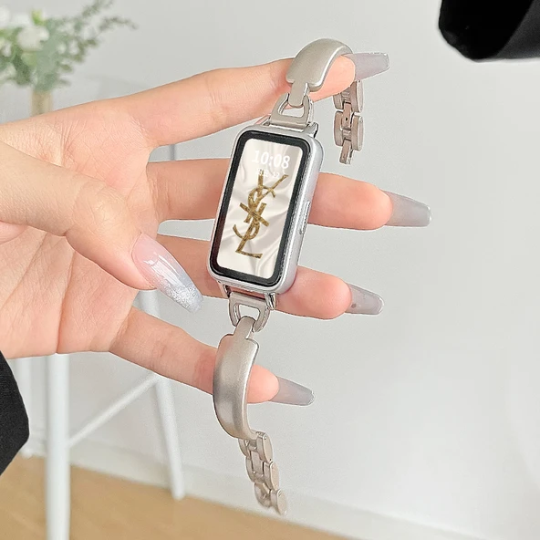 Huawei Bileklik 6/6pro Uyumlu Ay Yüzü Desenli Yıldız Işığı Akıllı Bileklik Kayışı