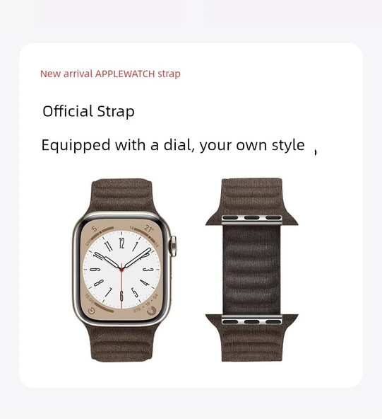 Apple Watch S10 46mm Sarı Kanvas Kordon - 9