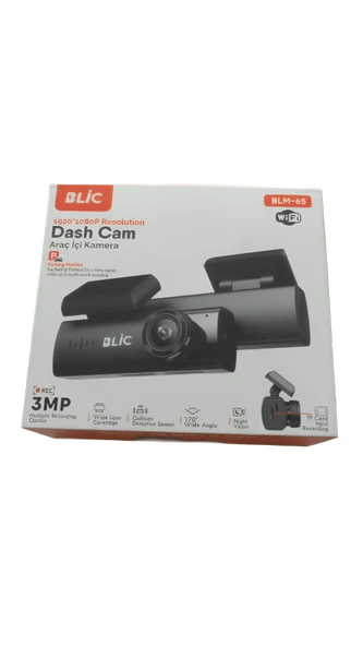Blic Rose Teknoloji BLM-65 WiFi Destekli Gece Görüşlü Araç İçi Kamera - Resim 3