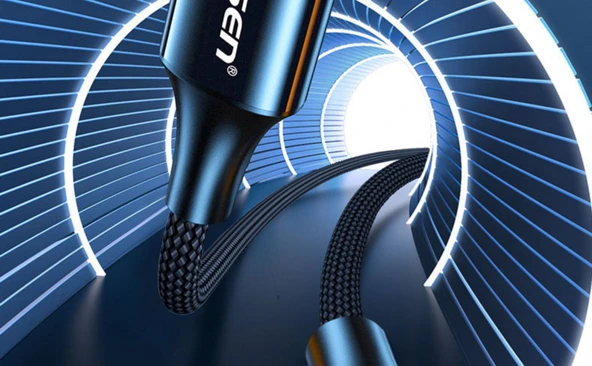 USB Magic Siyah 1.2m Hasır Örgülü Süper İletken Bakır Kablo (1 Alana 1 Bedava) - 6