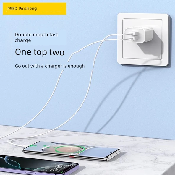 Mor Tek Portlu 30W GaN Mini Katlanabilir Şarj Aleti - 2