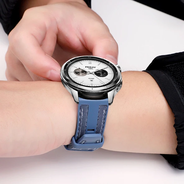 Xiaomi Watch2/2Pro Uyumlu Ladin Yeşili Kompozit Örgü Kordon - 3