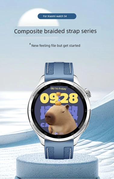 Xiaomi Color2/Color Uyumlu Gri Kompozit Örgü Kordon - 7